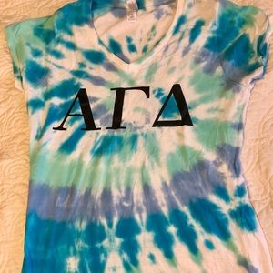Alpha Gamma Delta AGD Tie Dye Shirt